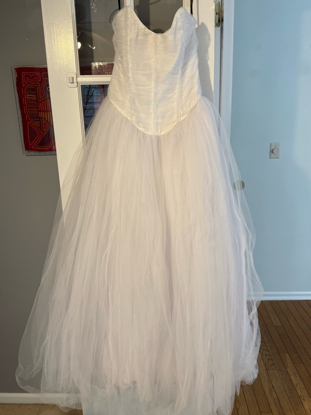 Betsey Johnson White Runway Bridal Tulle Gown